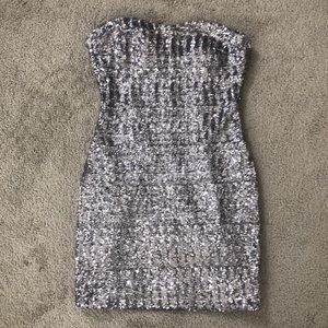 Silver Sequin Dress
